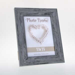 ZEP Fotorahmen Todi Landhausstil Holzoptik grau weiß 10x15 cm bis 20x30 cm