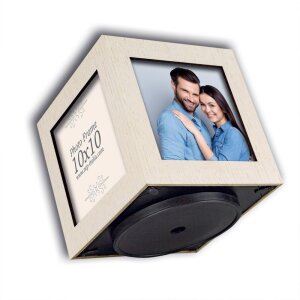 ZEP Norman Holz-Fotowürfel 4 Fotos in natur 13x13x13 cm