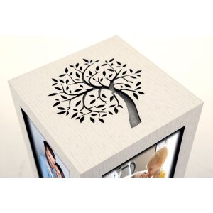 ZEP Norman Holz-Fotowürfel 4 Fotos in natur 13x13x13 cm