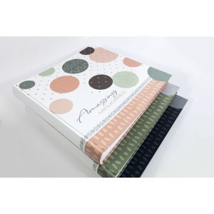 Walther Jumbo Fotoalbum Amazing Memories lachs 30x30 cm 100 Seiten mit Pergamin