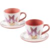 20CA1019 Mascagni Набор из 2 кофейных чашек розового цвета