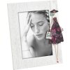 Mascagni 2IEA1097 Fotorahmen 13x18 cm weiß Holz mit Frau Dekoration