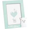 Mascagni 2IFA1103 Babyrahmen 13x18 cm grün mit Deko-Applikation