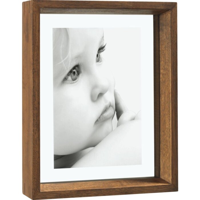 A756 Mascagni Рамка из массива дерева 10x15 см коричневая двойное стекло