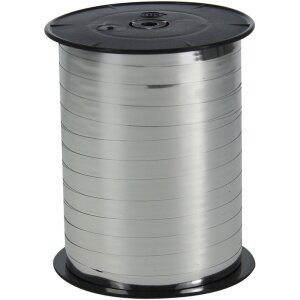 Металлизированная подарочная лента 250 м, 7,5 мм, рулон