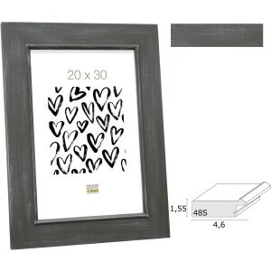 Фоторамка деревянная серая S48SS7 — 10x15 до 50x70 см