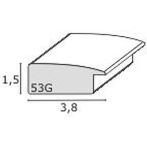 Deknudt Holz-Bilderrahmen braun S53GH7, 3,8 cm Leistenbreite, Klarglas