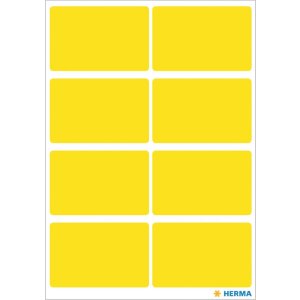 Vielzwecketiketten gelb 26x40 mm Papier matt 40 St.