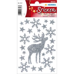 Herma Sticker MAGIC Hirsch, glittery