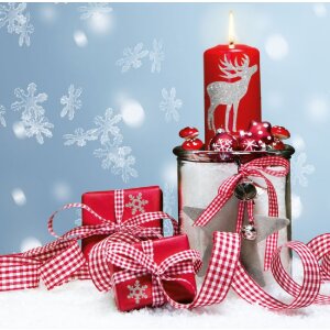 HERMA Scherenschnitte GLITTERY 1 Blatt Weihnachtsmotiv Glitzer selbstklebend