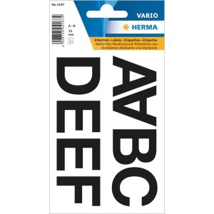 Vario Buchstaben schwarz A-N von Herma