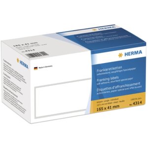 HERMA Frankieretiketten einzeln mit Abziehlasche 165x41...