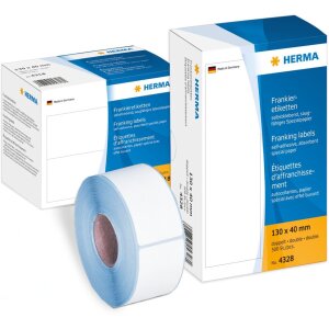 HERMA Frankieretiketten doppelt 140x50 mm 500 Stück...