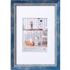 Walther Bilderrahmen Chalet blau 40x50 cm mit Passepartout 30x40 cm