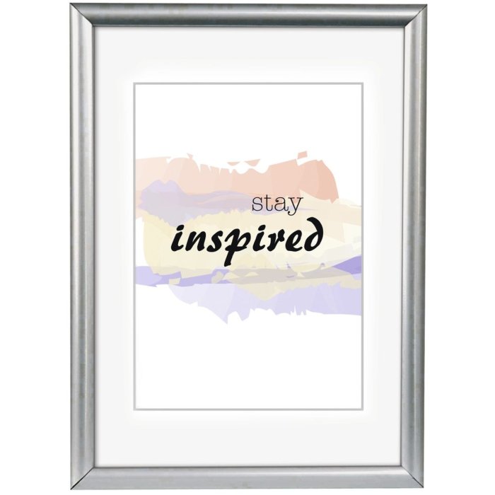 Hama Kunststoffrahmen Madrid Silber 21 x 29,7 cm DIN A4