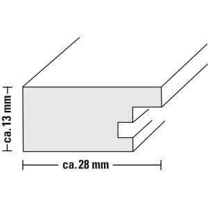 Деревянная рамка Skara, белая, 13 x 18 см