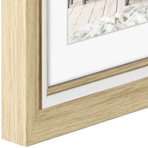 Hama Kunststoffrahmen Cozy natur 13x18 cm Pastell-Look mit Reflexglas