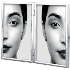 Mascagni 58 Metall-Fotorahmen 10x15 cm bis 20x30 cm silber glänzend