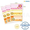 HERMA Schuletiketten Schule Blumengesichter weiß klein