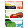 HERMA VARIO Schul-Etiketten TUNING 3 Blatt Rennautos 16x9cm
