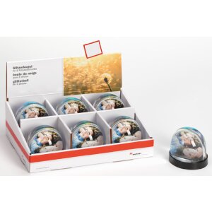 Шар с блестками из акрилового стекла Walther - 90 мм