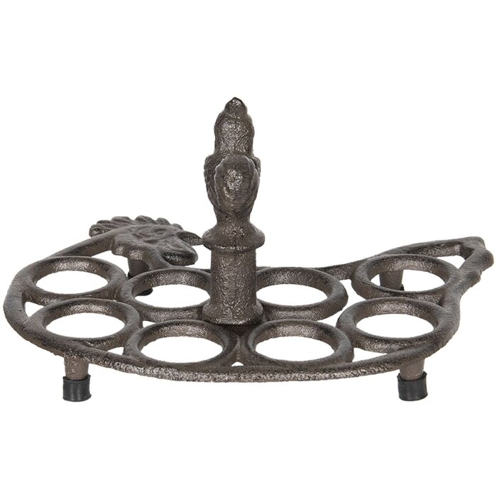 Держатель для яиц куриных 6Y2998 коричневый 21x16x12 см