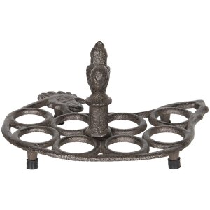 Держатель для яиц куриных 6Y2998 коричневый 21x16x12 см