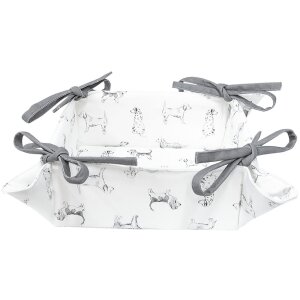 Корзина для хлеба DOF47 розовая 35x35x8 см