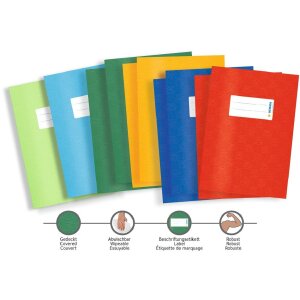 HERMA Heftschoner PP A5 gedeckt-gelb Strukturprägung abwaschbar 1 Stück