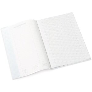 HERMA Heftschoner PP A4 gedeckt-weiß Strukturprägung wasserfest mit Etikett