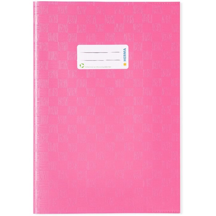 HERMA Heftschoner PP A4 gedeckt-rosa Strukturprägung abwaschbar 1 Stück