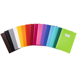 HERMA 7452 Heftschoner PP A4 gedeckt pink mit Strukturprägung und Etikett