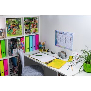 HERMA 7491 Heftschoner A4 transparent gelb robust langlebig aus Polypropylen