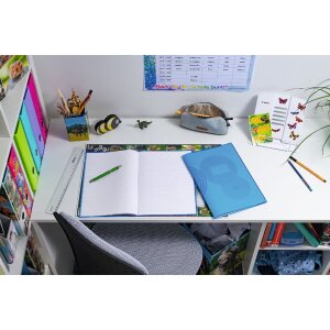 HERMA Heftschoner PP A4 transparent blau strapazierfähig wasserabweisend