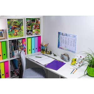 HERMA Heftschoner PP A4 transparent-violett strapazierfähig abwaschbar