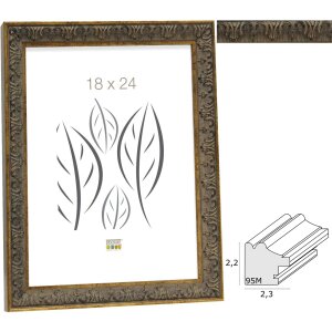 Deknudt Bilderrahmen S95MA Kunststoff gold-grau 10x15-40x50 cm