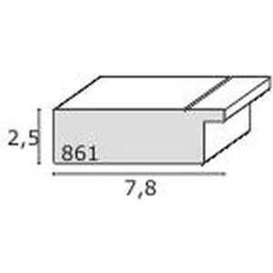 Deknudt Bilderrahmen silber Kunststoff S861D, silber, Größe nicht angegeben