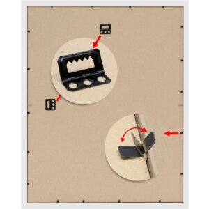 Deknudt Bilderrahmen taupe Holz S884S taupe mittelgroß