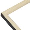 Deknudt S233H2 Holzrahmen in Naturfarbe mit schwarzer Außenkante 20x28 cm