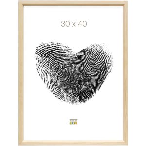 Deknudt S233H4 Holzrahmen in Naturfarbe mit roter Außenkante 18x24 cm