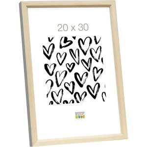 Deknudt S233H7 Holzrahmen in Naturfarbe mit grauer...