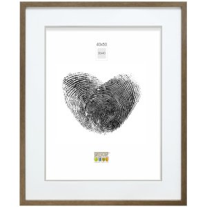 Deknudt S43AD2 Bilderrahmen mit Passepartout bronzefarben 18x24 cm
