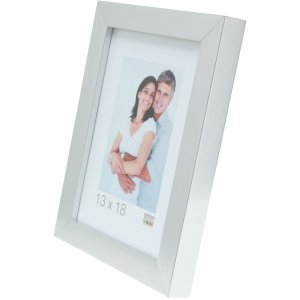 Deknudt S45RD3 Schlichter Bilderrahmen silber 13x18 cm