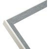 Deknudt S46CH7 Bilderrahmen grau-blau mit weißer Kante 15x15 cm