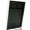 Deknudt S46DF1 Bilderrahmen weiß mit silberner Kante 18x24 cm