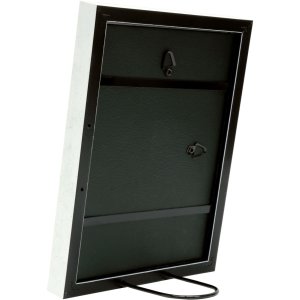 Deknudt S46DF1 Bilderrahmen weiß mit silberner Kante 30x40 cm