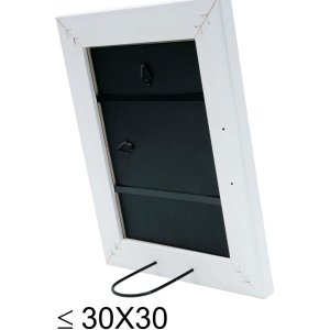 Deknudt S46FF1 Bilderrahmen weiß gemalt 13x13 cm