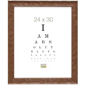 Deknudt S46HF3 Holzrahmen braun wellig 18x24 cm Größe 22x28x2,3 cm