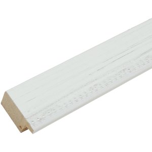 Deknudt S46KF1 Holzrahmen in weiß mit Perlenbiese 30x45 cm