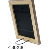 Deknudt S46KF3 Holzrahmen in beige mit Perlenbiese 20x28 cm